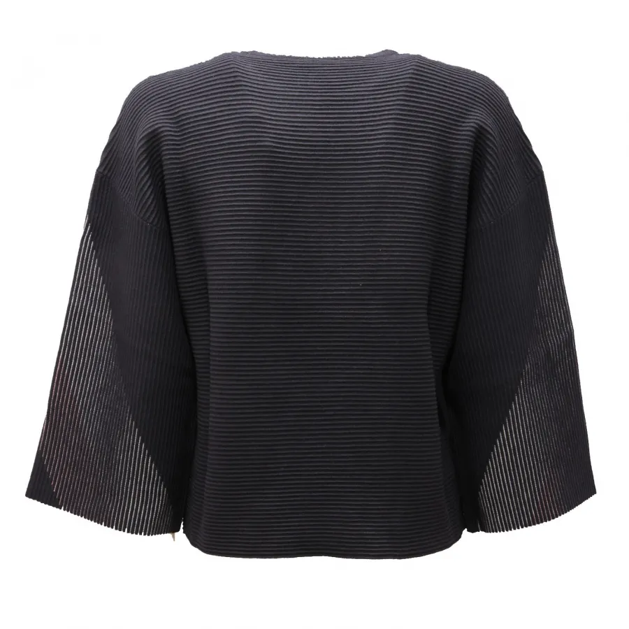 0822AF maglione oversize donna EMPORIO ARMANI dark blue sweater woman