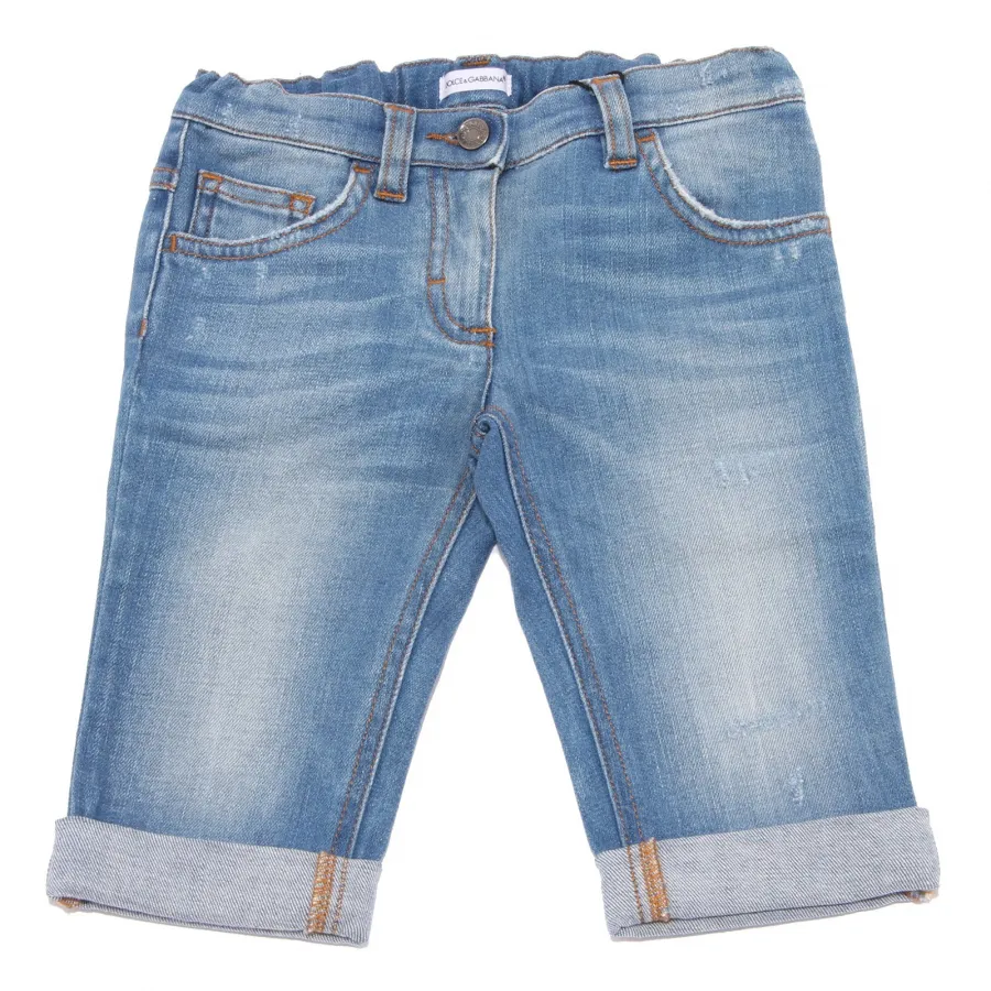 1718S  Bermuda jeans bimba DOLCE & GABBANA JUNIOR shorts pants kids