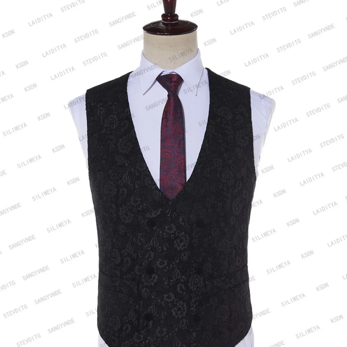 2023 Blazer floreale jacquard nero abbronzante da uomo di marca di lusso giacca con bottone singolo festa di nozze costume di sc