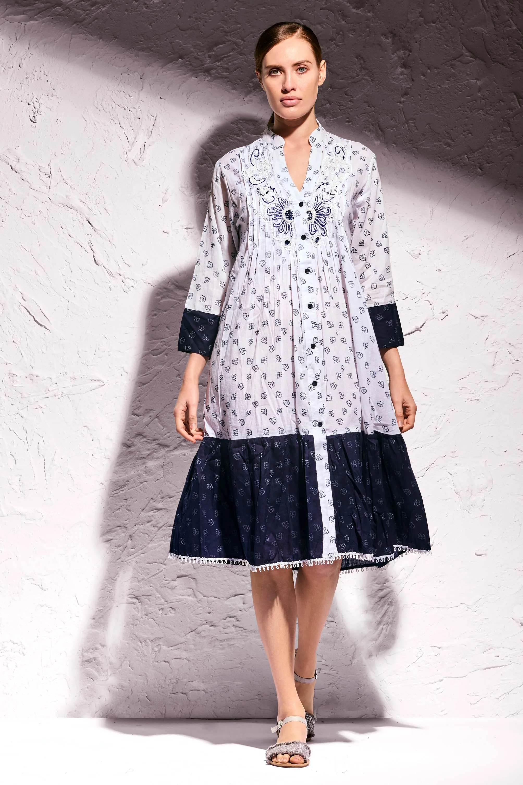 ABITO CAMICIA PERLINE