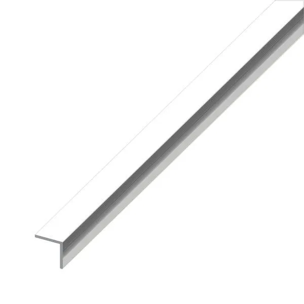 ALFER ANGOLARE LATI UGUALI ALLUMINIO ANODIZZATO CROMATO MM15X15X1 MT2,5