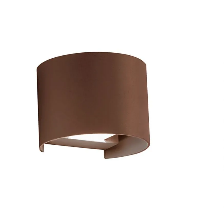 Applique Esterno Led Fascio Luce Regolabile Marrone Henk GES874 Gea Led