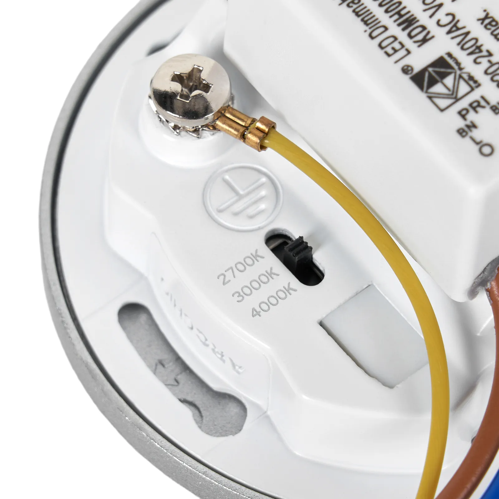 Arcchio Luci LED da incasso Vexi, Ø 7,5 cm, argento, alluminio, CCT