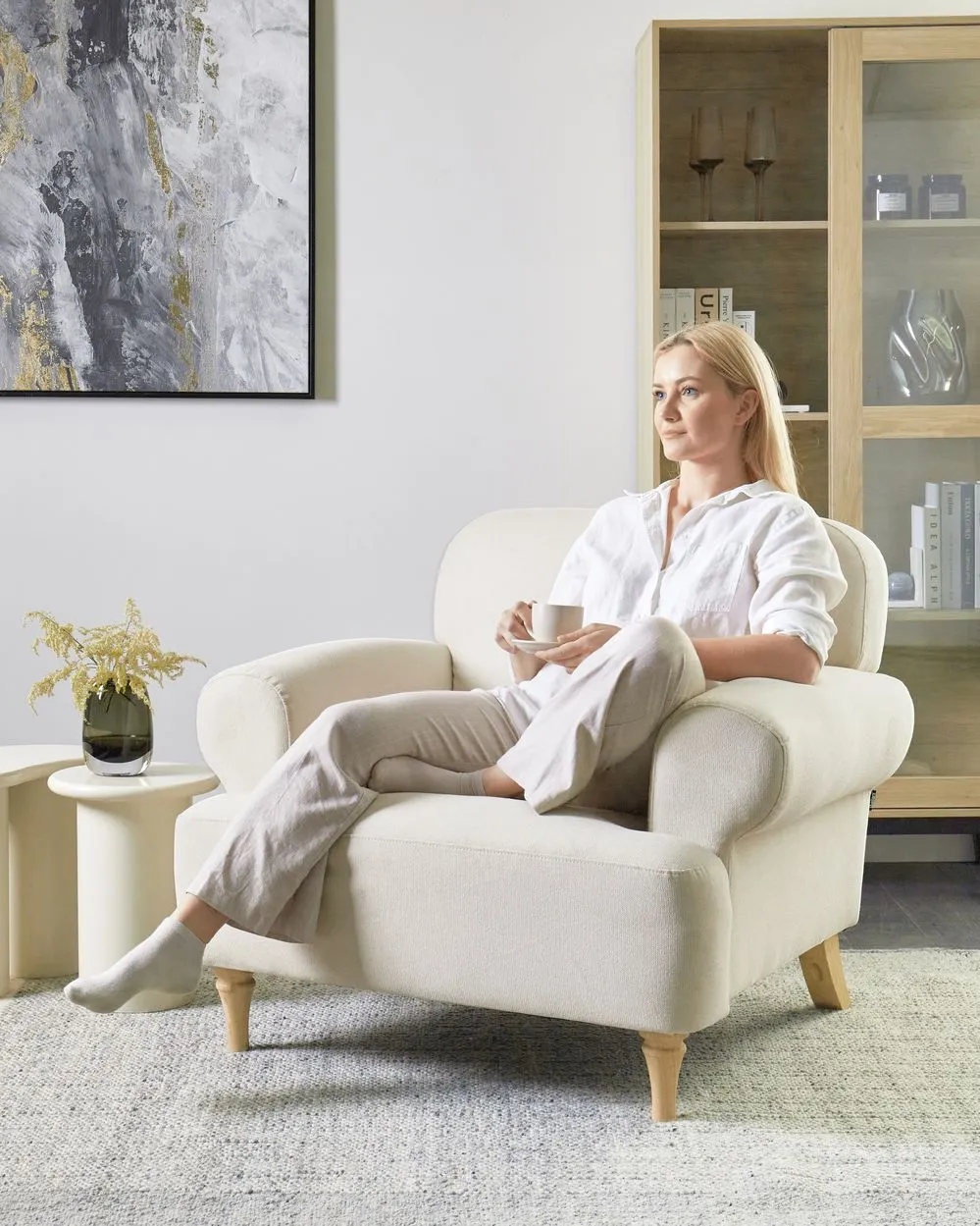 Armchair KIBERG Light Beige