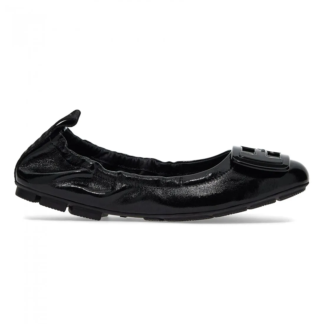 Ballerina Hogan H511 nera in morbida pelle con accessorio