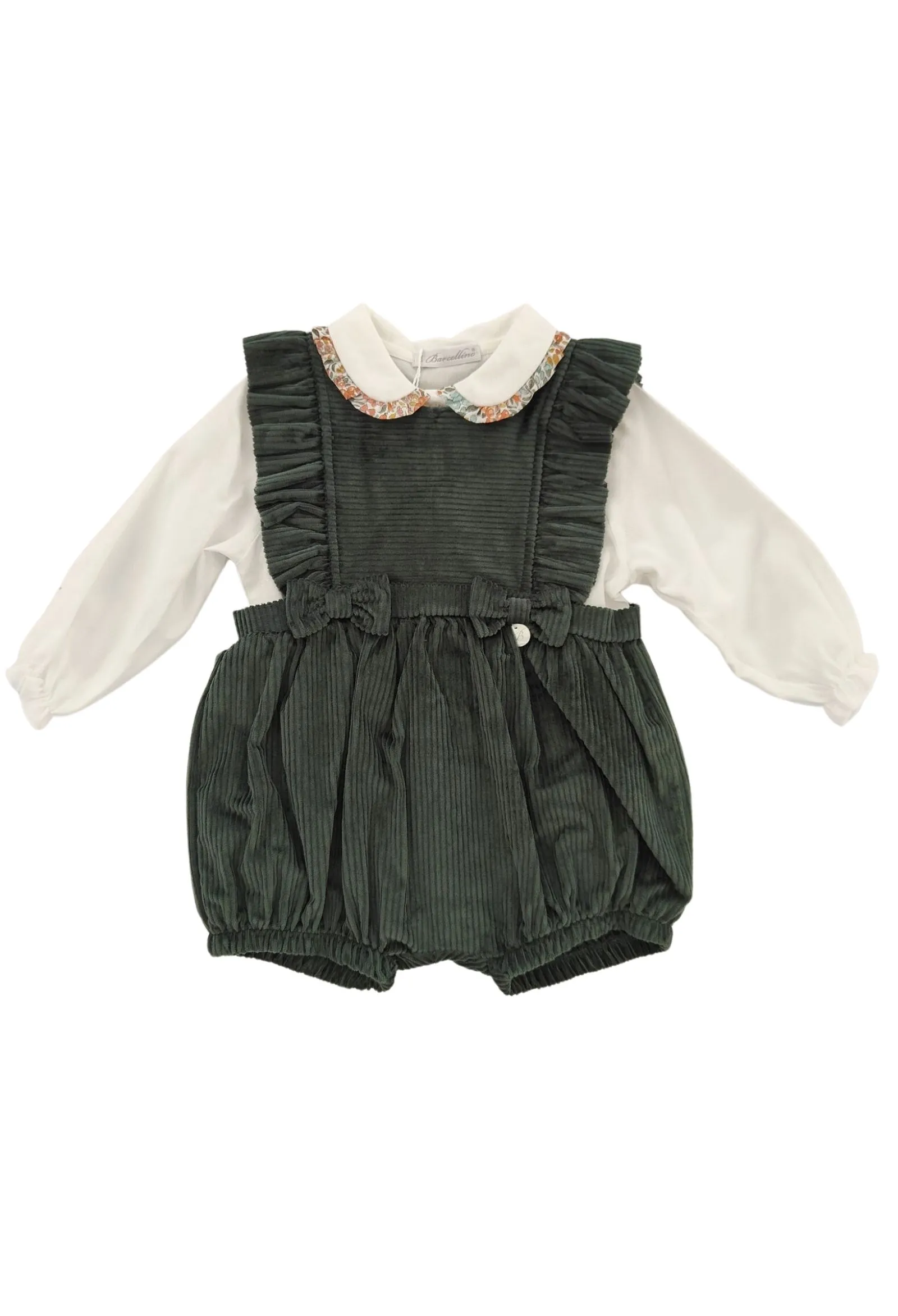 barcellino  tutina salopette verde