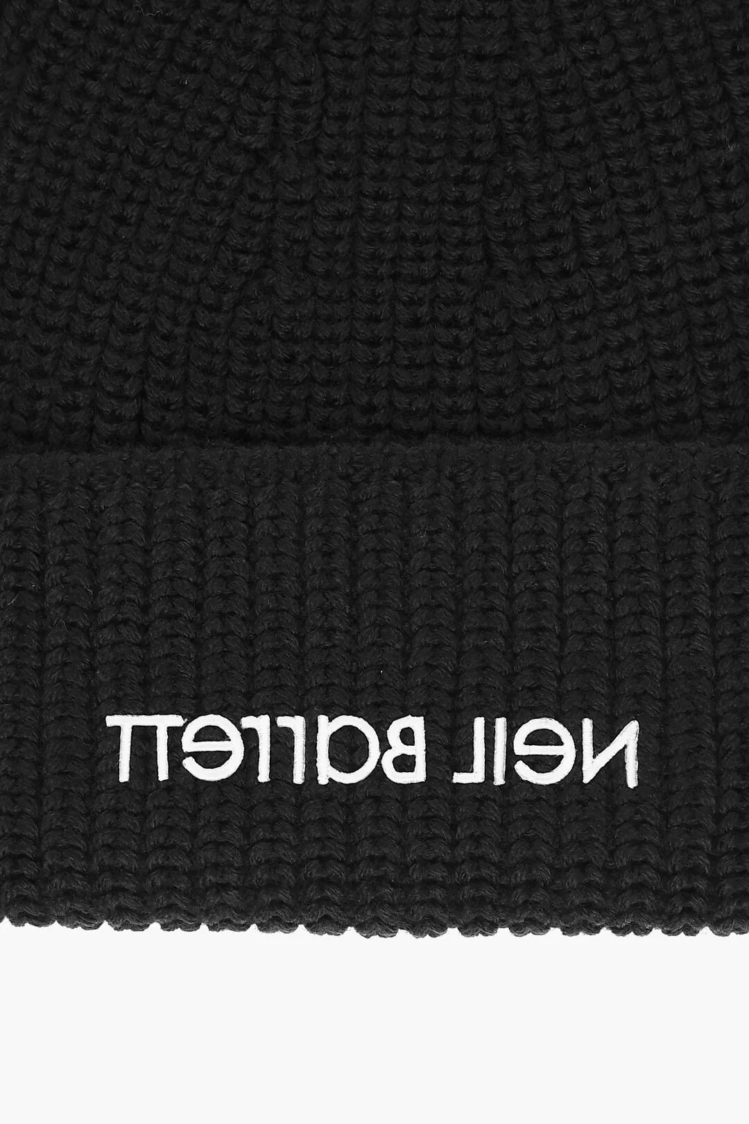 Beanie in Mista Lana con Logo