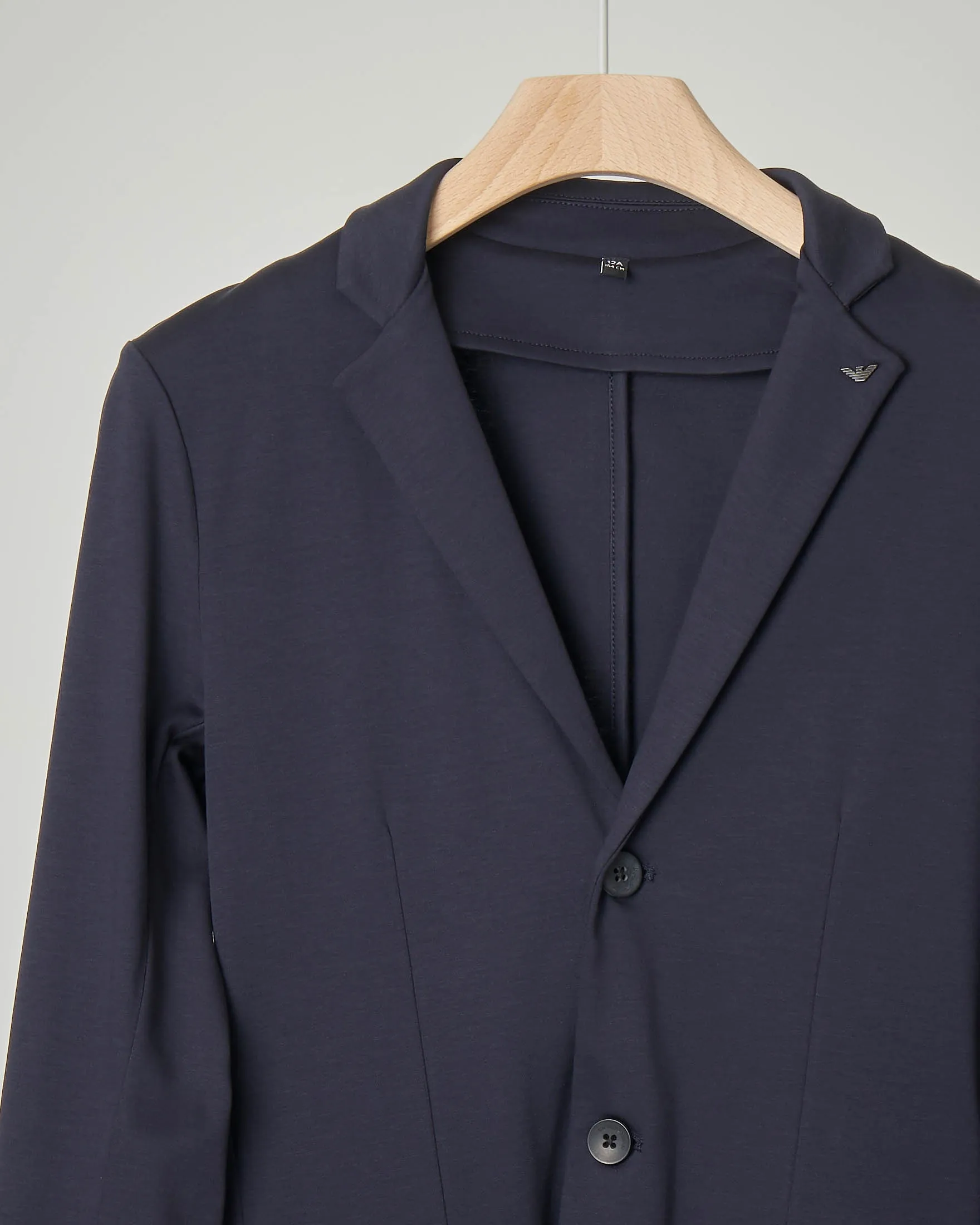 Blazer blu in jersey di cotone 6-8 anni