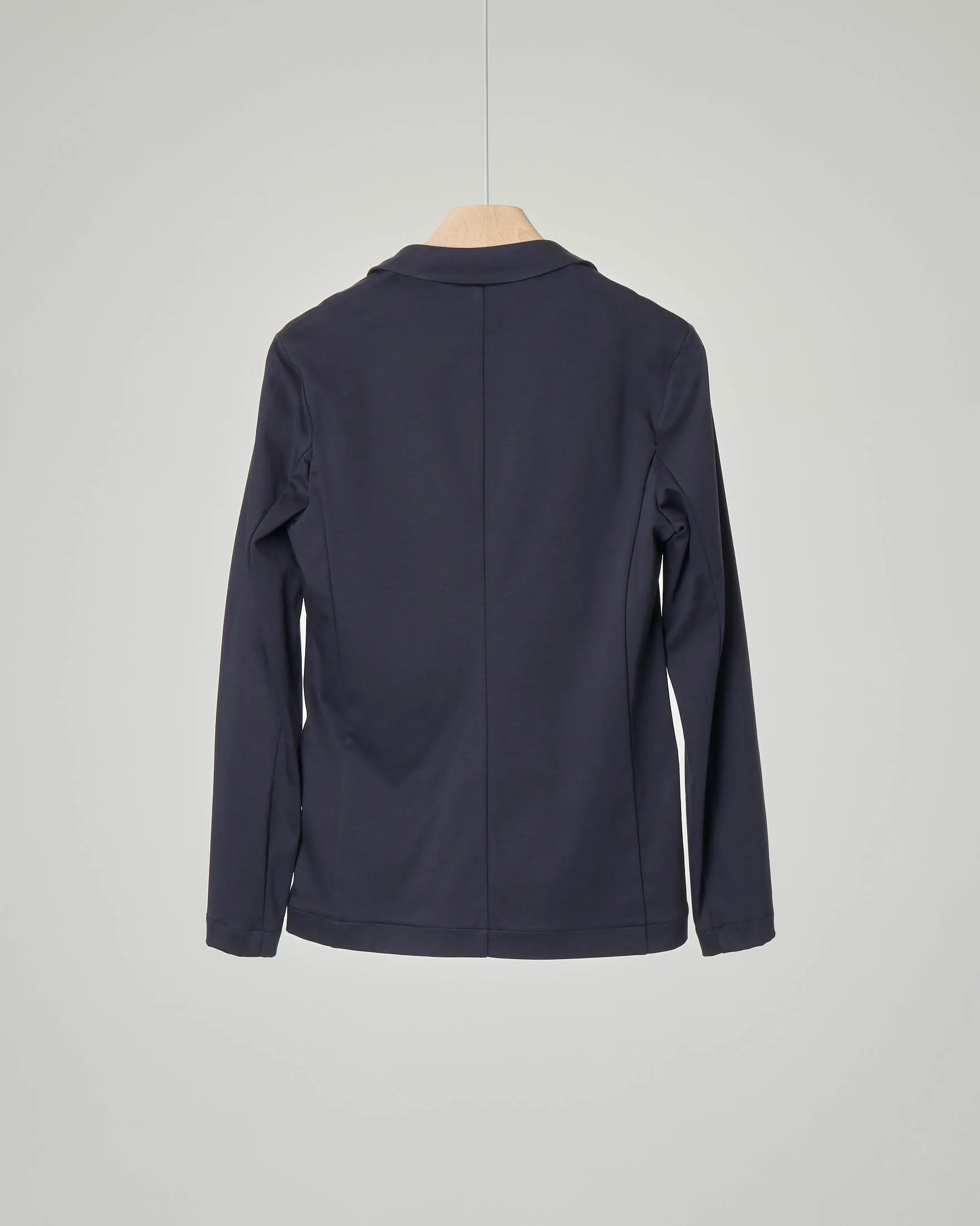 Blazer blu in jersey di cotone 6-8 anni