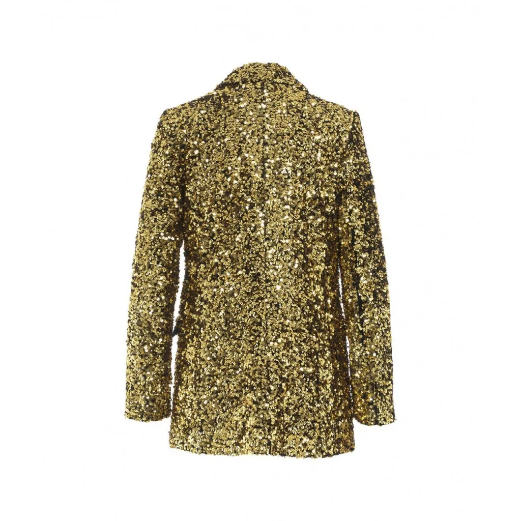 Blazer di paillettes oro