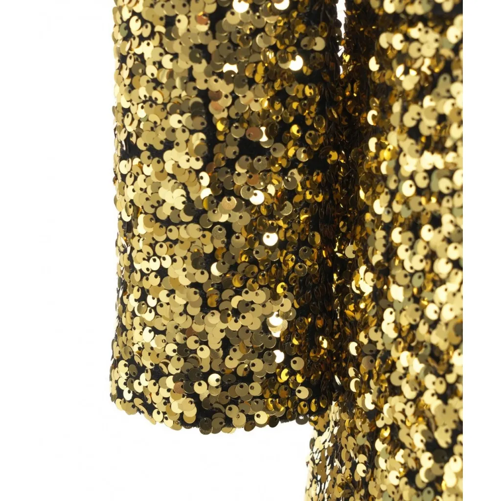 Blazer di paillettes oro