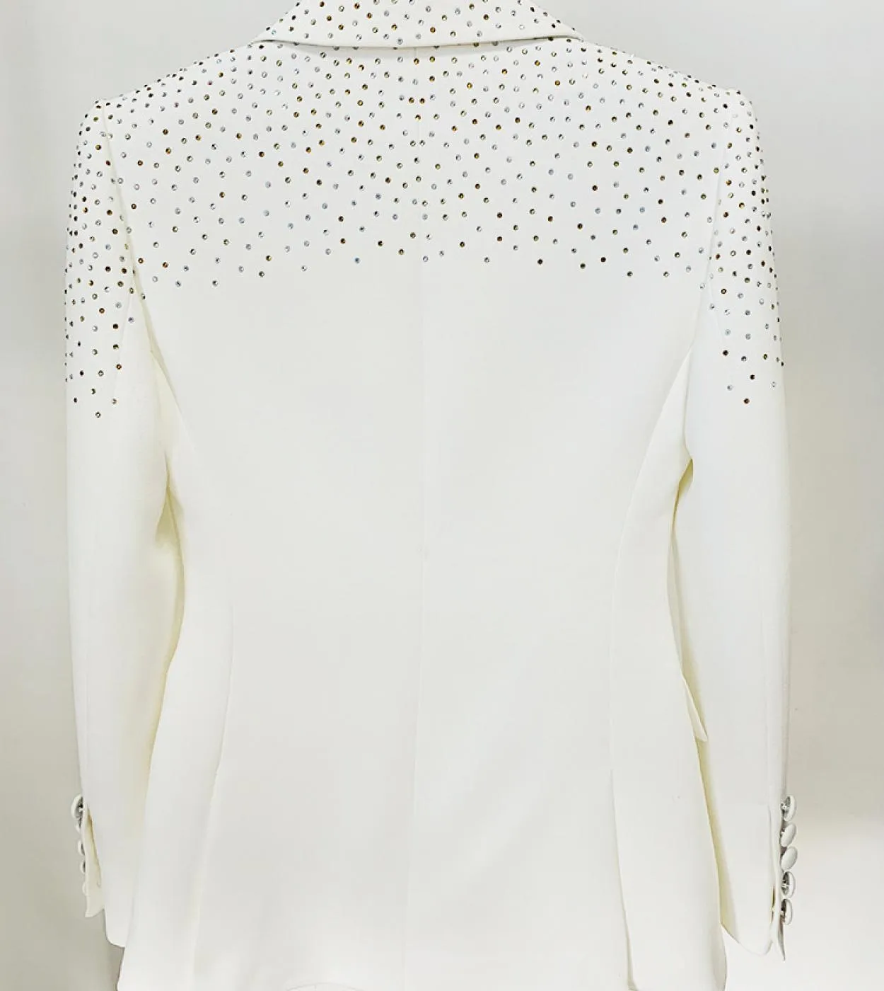 Blazer gonna adatta a caldo cappotto di cristallo di diamanti da donna matrimonio di lusso nuovo designer 2023 blazer bianco gia