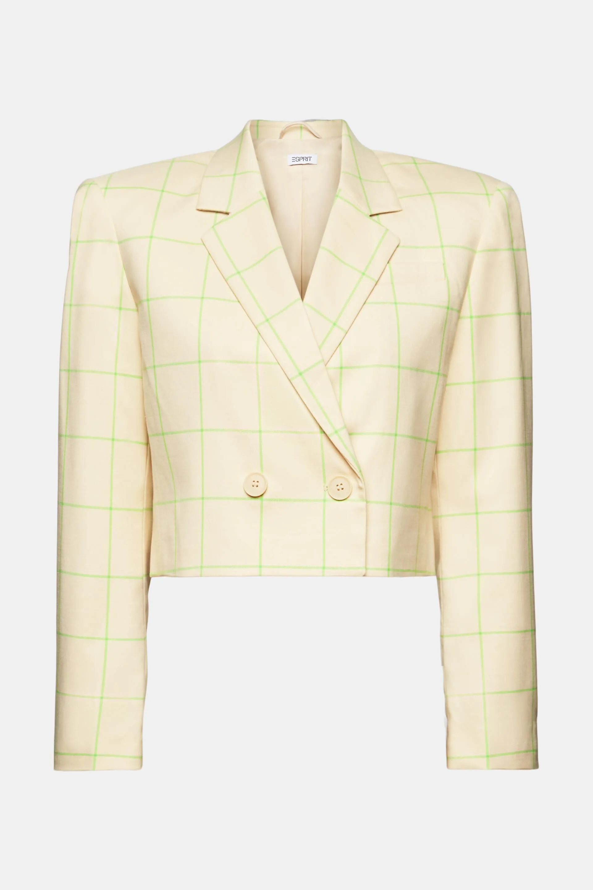 Blazer oversize cropped con stampa