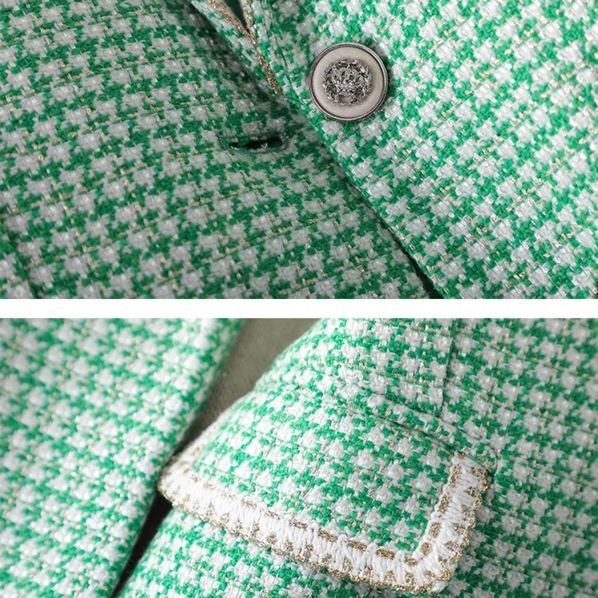 Blazer verde da donna Blazer invernale da lavoro da donna Blazer verde da donna formale verde