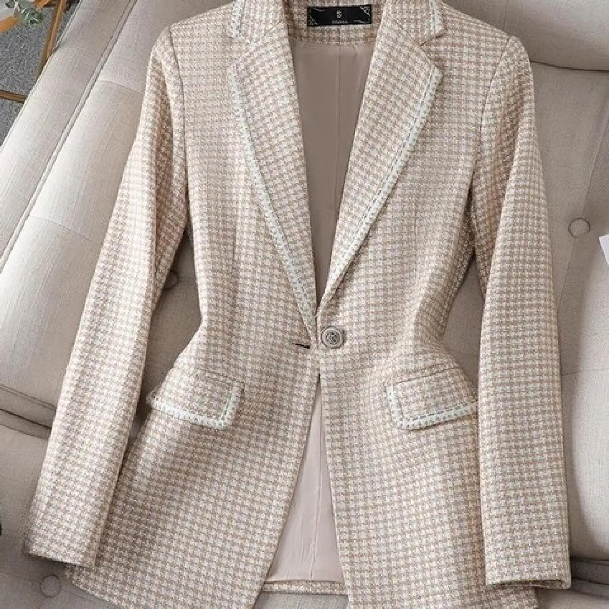 Blazer verde da donna Blazer invernale da lavoro da donna Blazer verde da donna formale verde