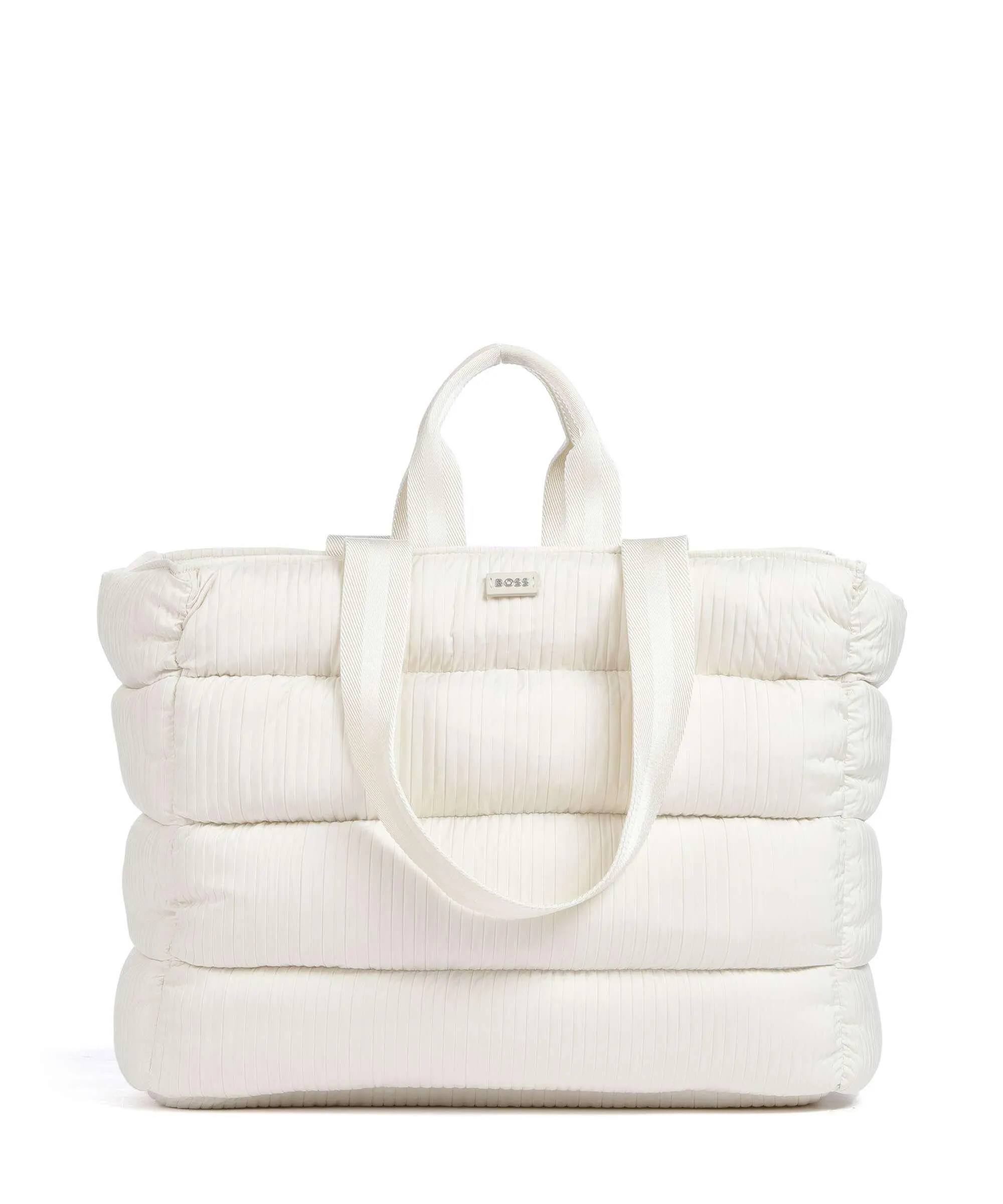  BOSS Deva Borsa shopper poliestere bianco  