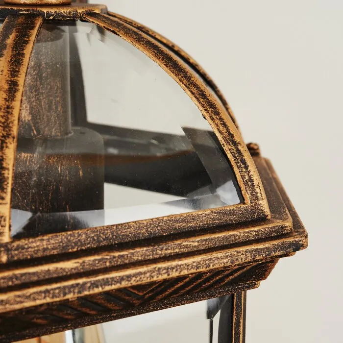 Bourrouc Applique da esterno Oro, Nero, 1-Luce