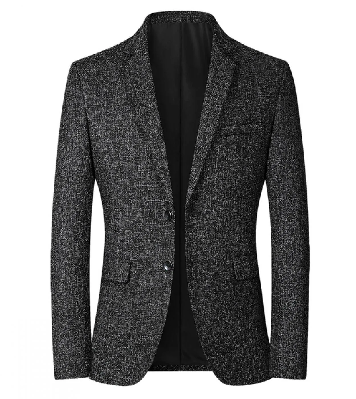 Boutique New Mens Jacket Tinta unita Youth Plaid Casual Western Patch Pocket Coat Suit M 4xl Blazer di grandi dimensioni