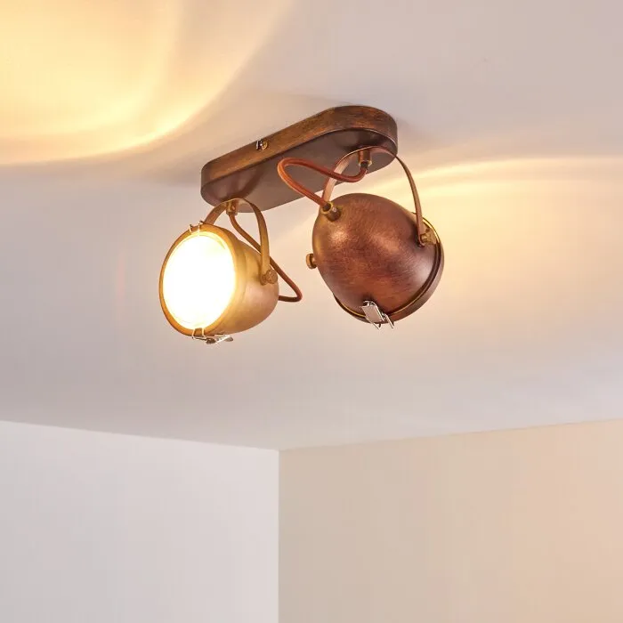 Butikon Plafoniera Ruggine, 2-Luci