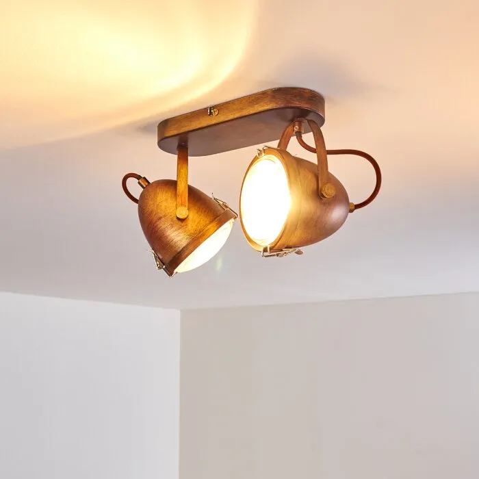 Butikon Plafoniera Ruggine, 2-Luci