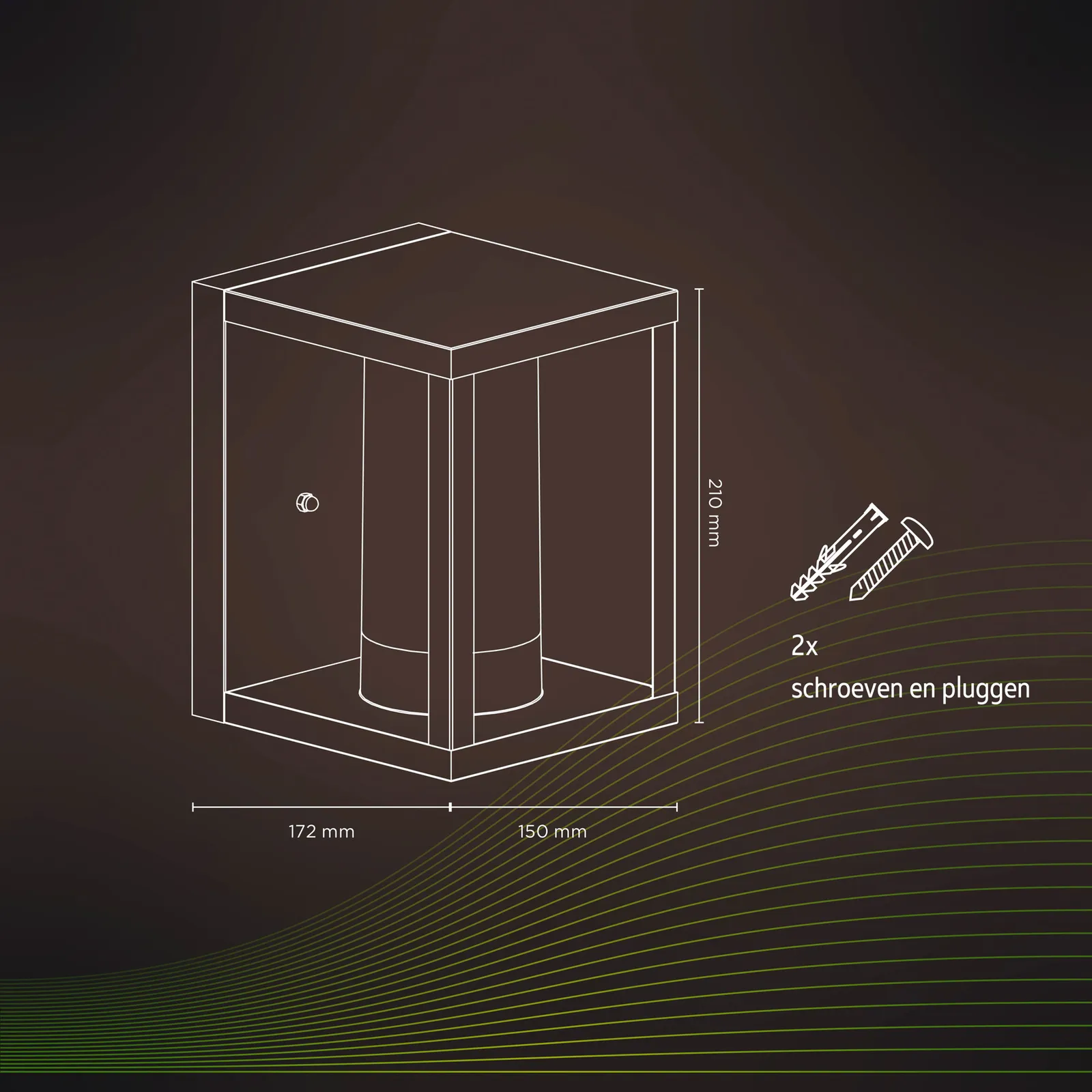 Calex Smart Lanterna da parete per esterni, CCT, RGB