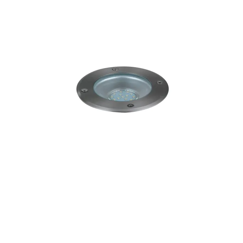 Calpestabile orientabile acciaio 1xgu10 ip67 14x15cm