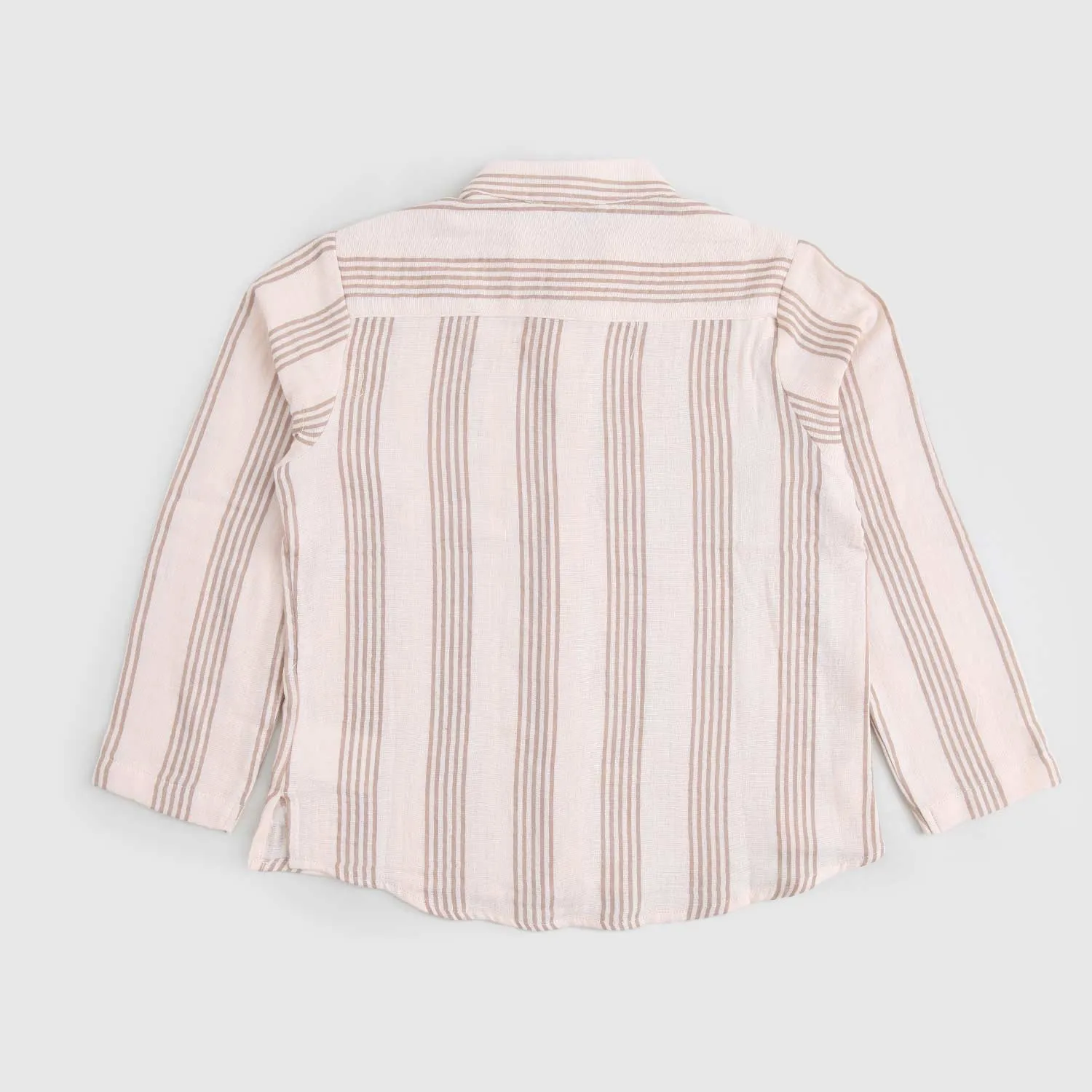 Camicia A Righe Rosa Salmone