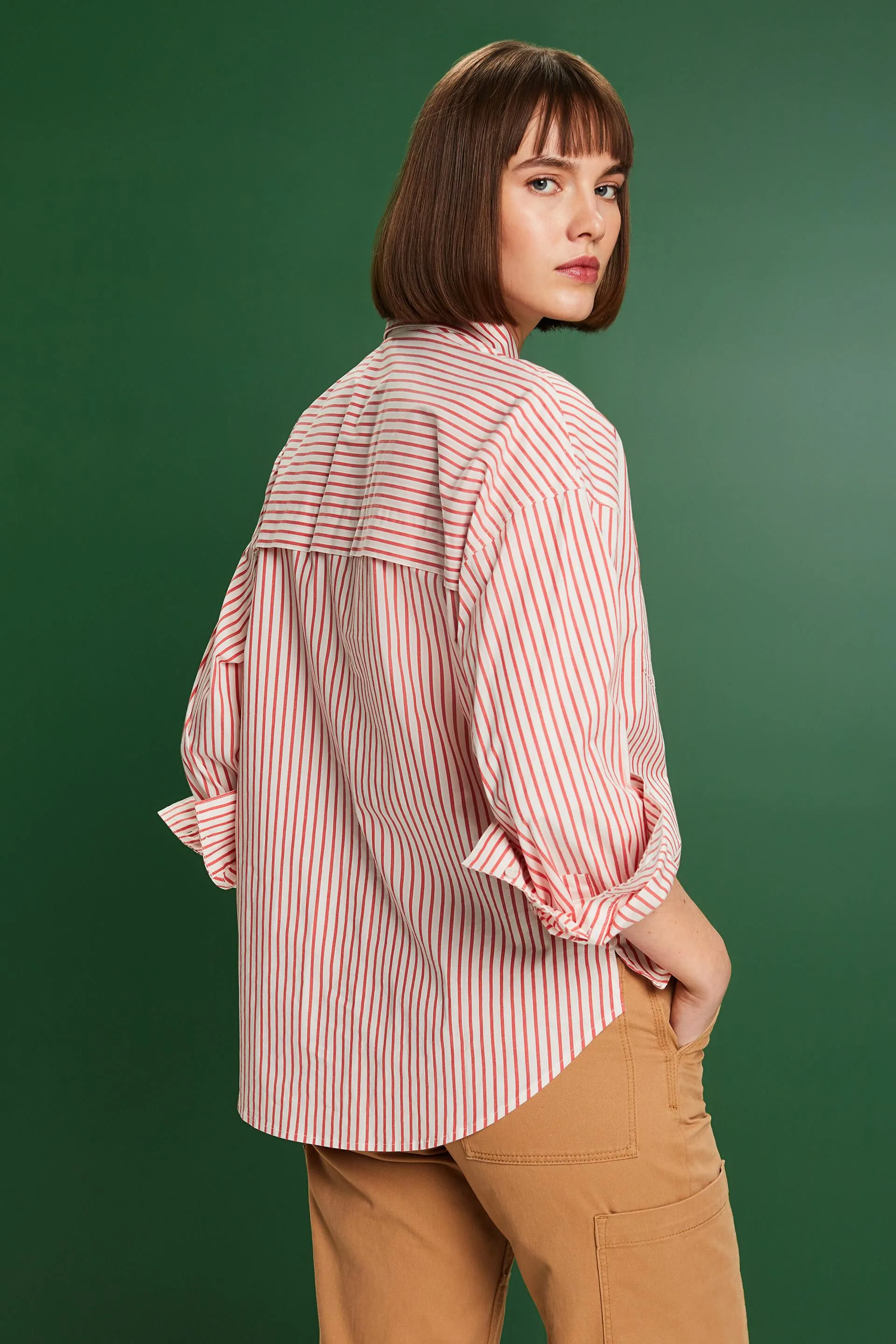Camicia button-down a righe