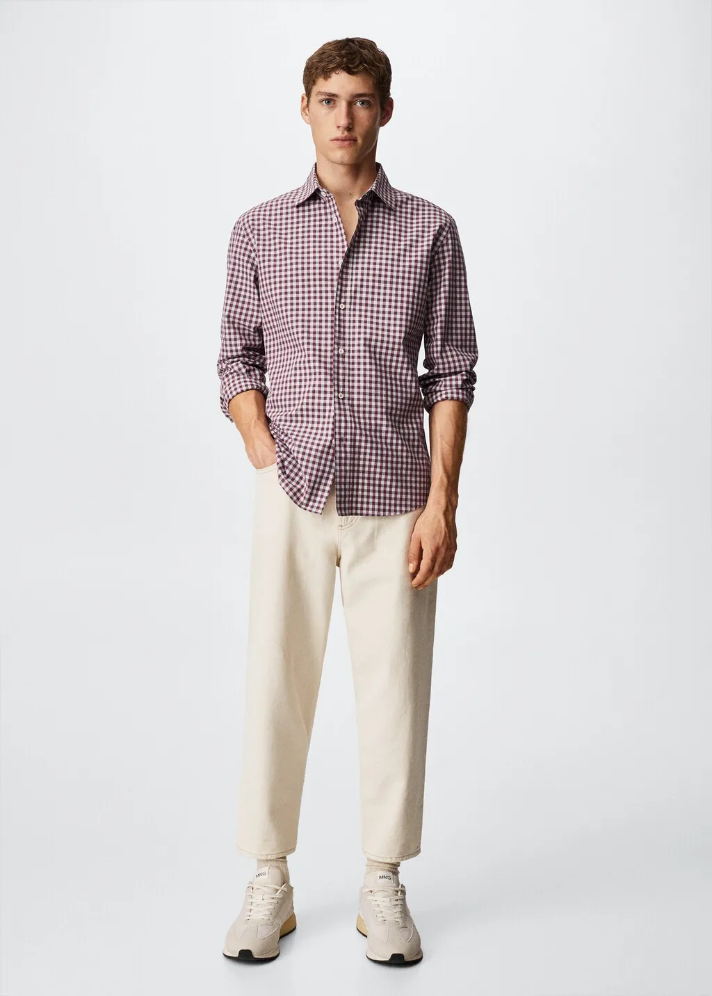 Camicia cotone quadri vichy