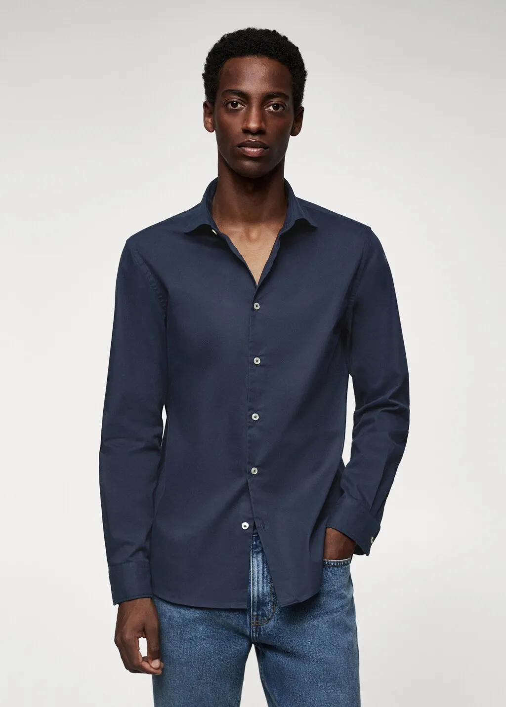 Camicia cotone slim fit