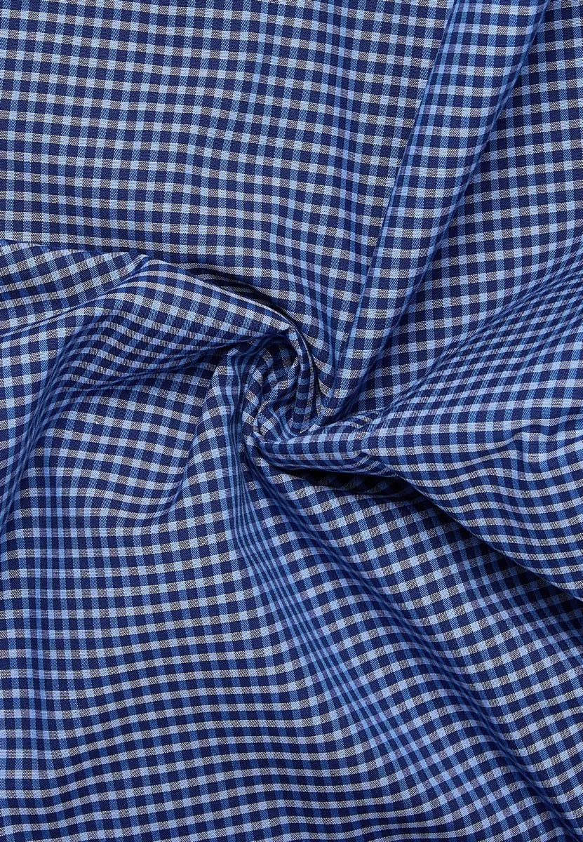 Camicia eterna a quadretti azzurro modern fit
