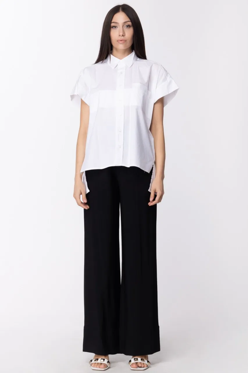 Camicia maniche corte oversize BIANCO OTTICO