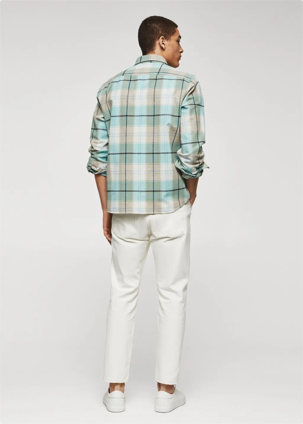 Camicia regular fit cotone quadri