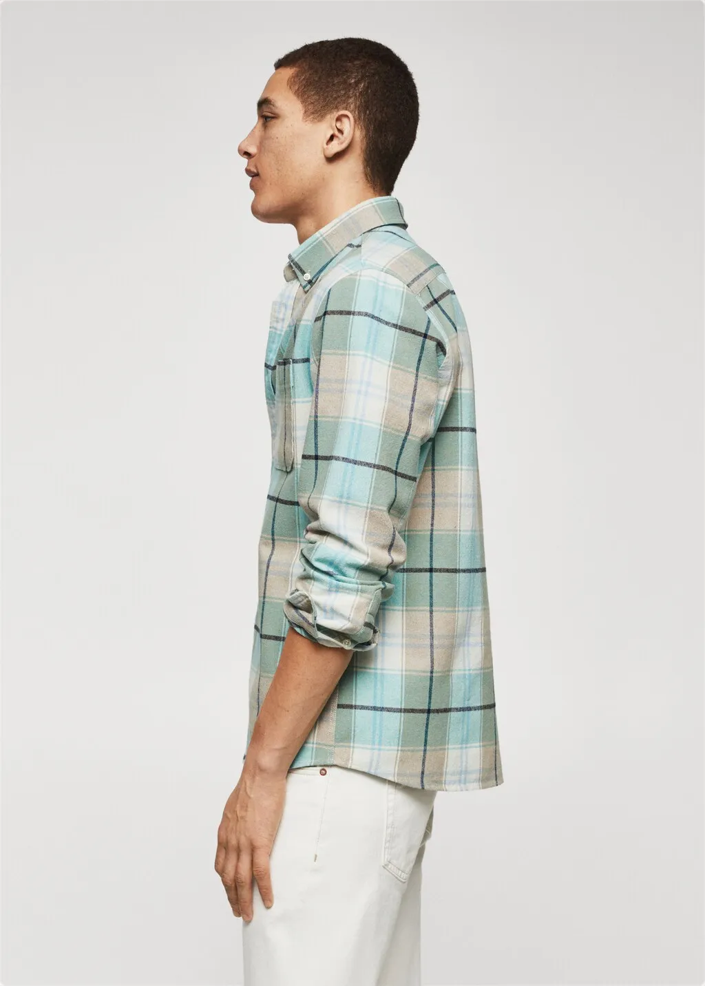 Camicia regular fit cotone quadri