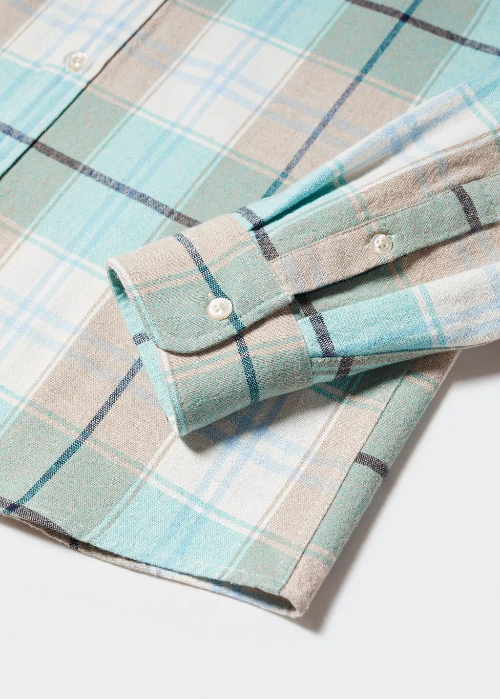 Camicia regular fit cotone quadri