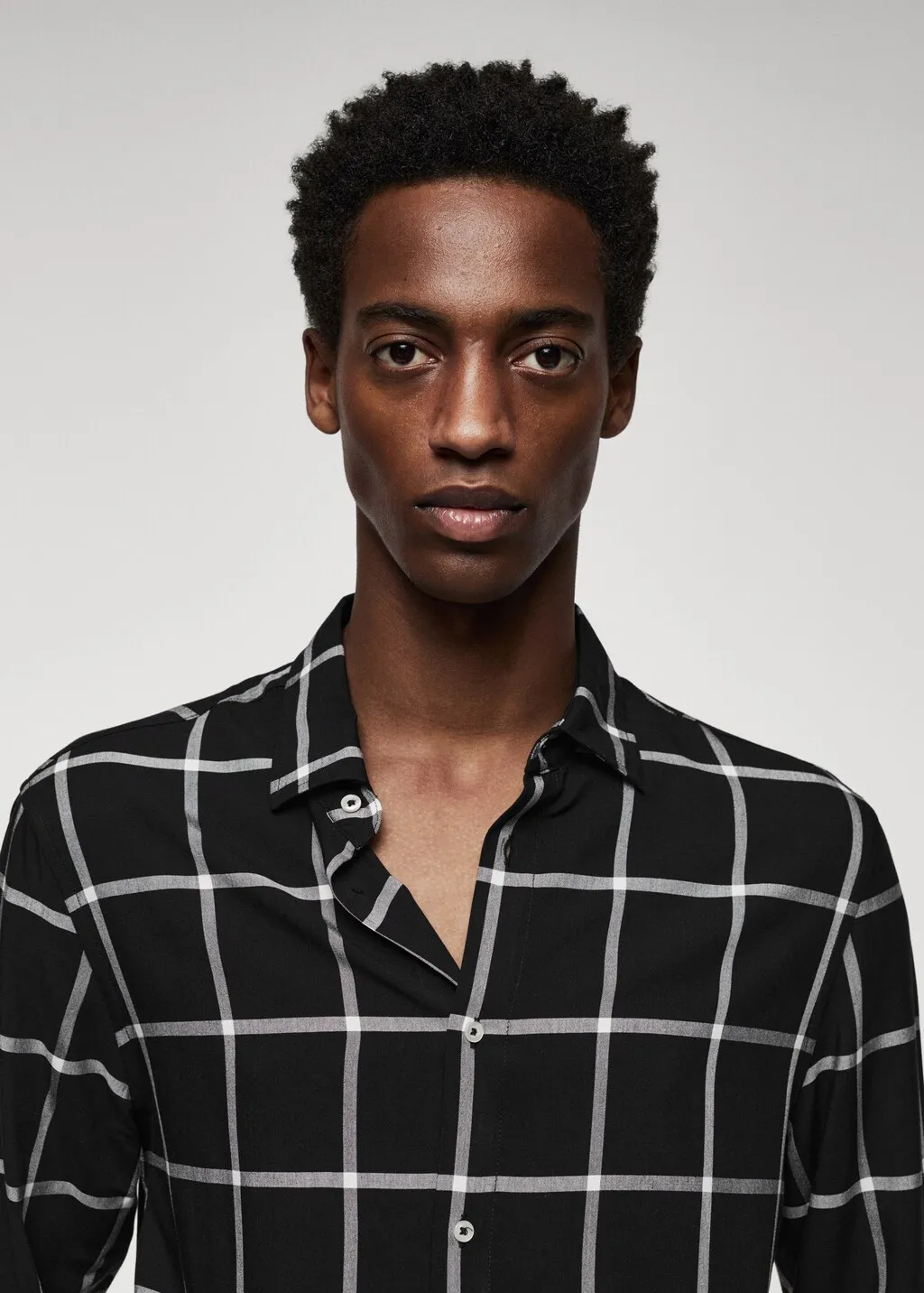 Camicia regular-fit stampa quadri