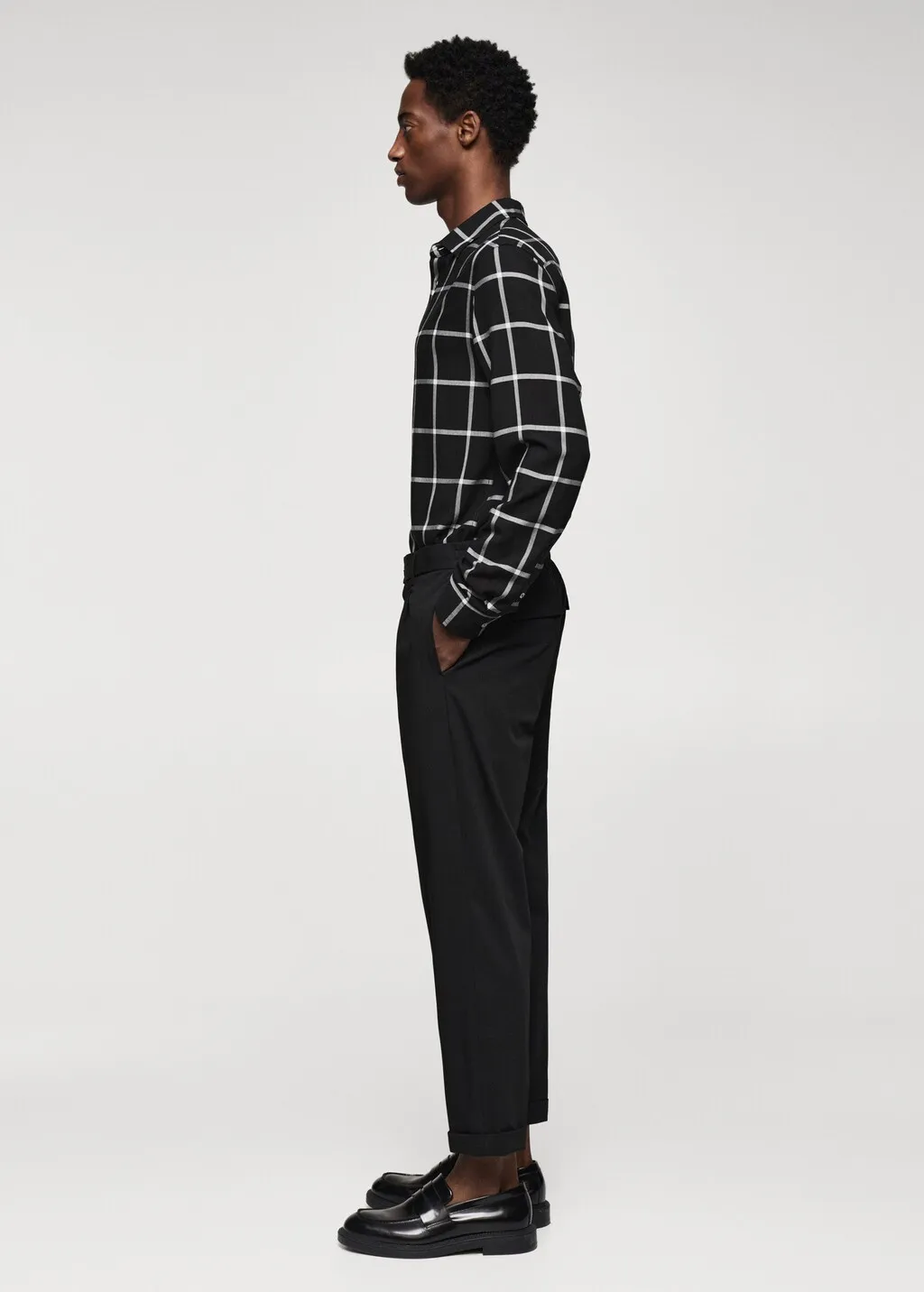 Camicia regular-fit stampa quadri