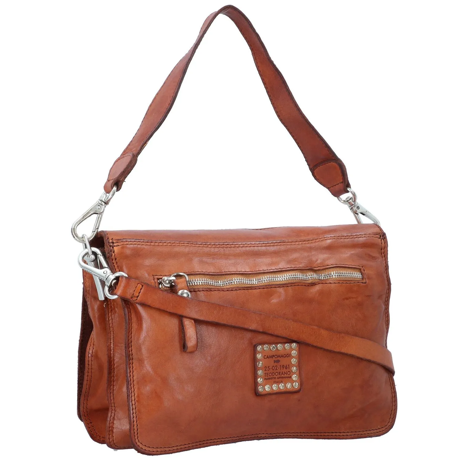 Campomaggi Borsa a tracolla in pelle 28 cm