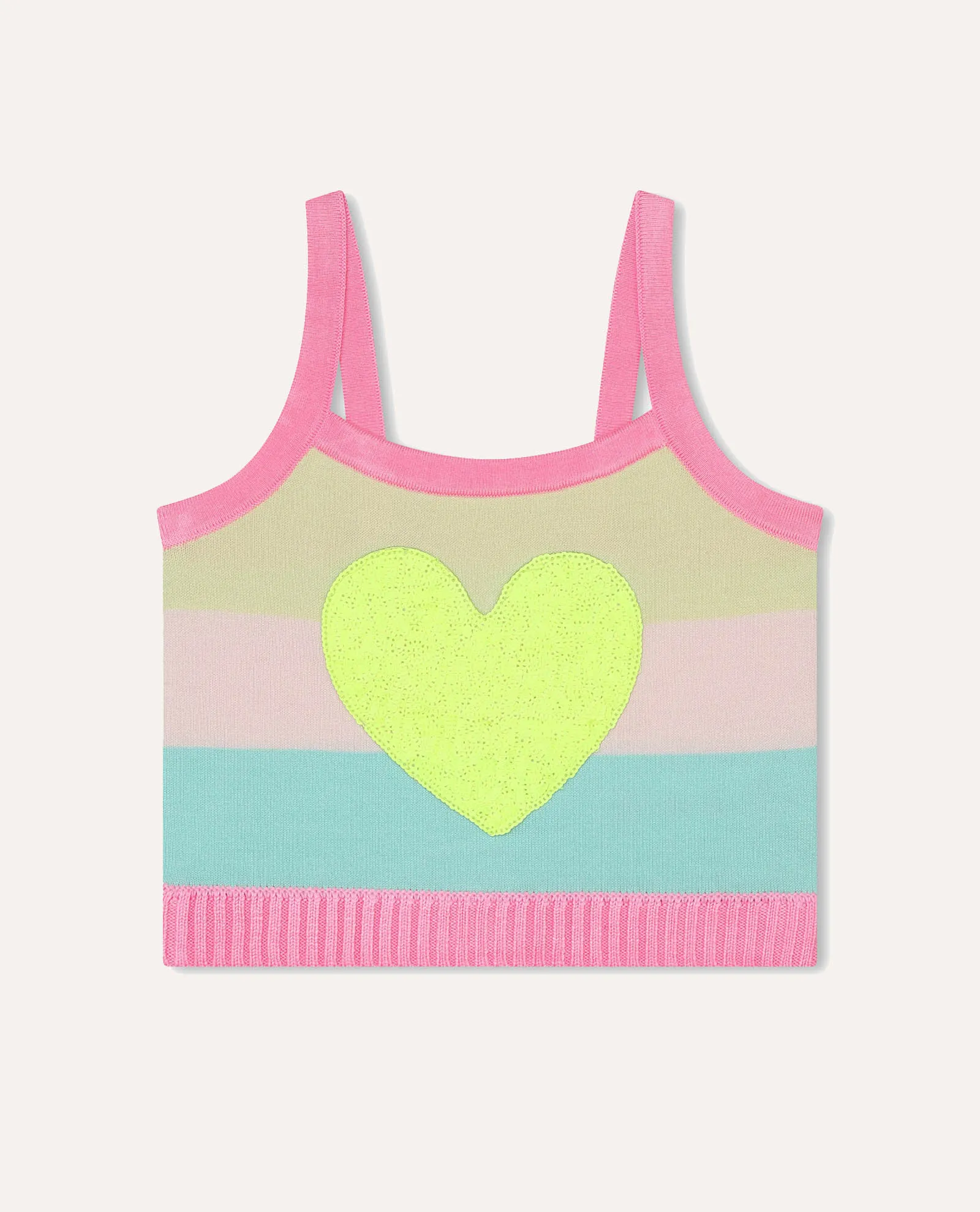 Canotta bambina Billieblush a maglia a righe