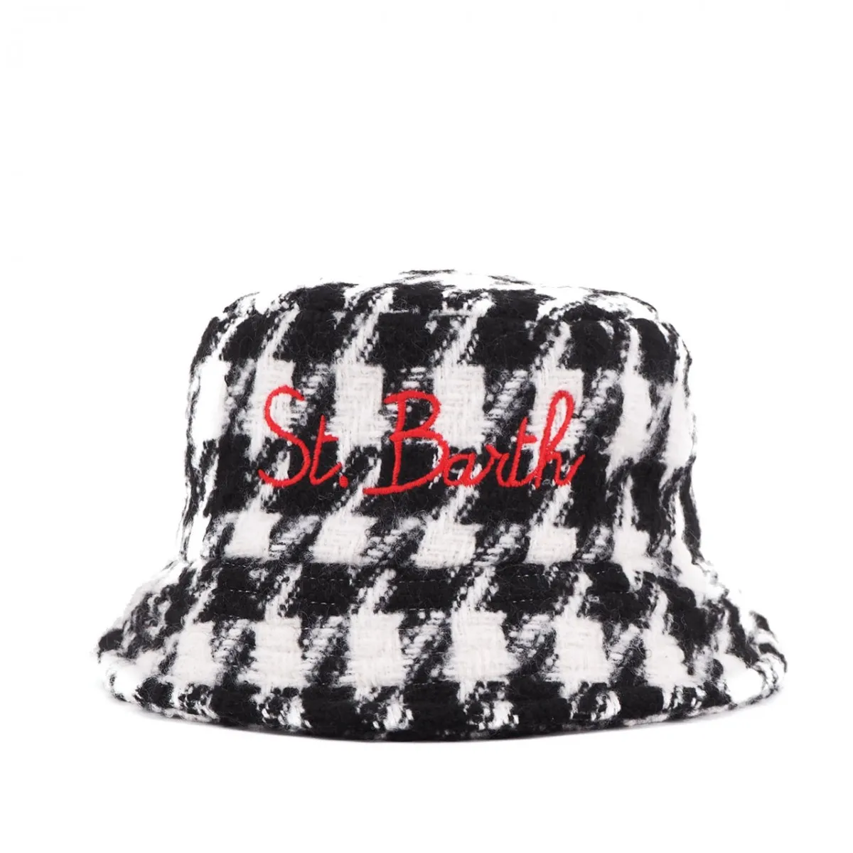 Cappello a pescatora Pied de Poule, Bianco