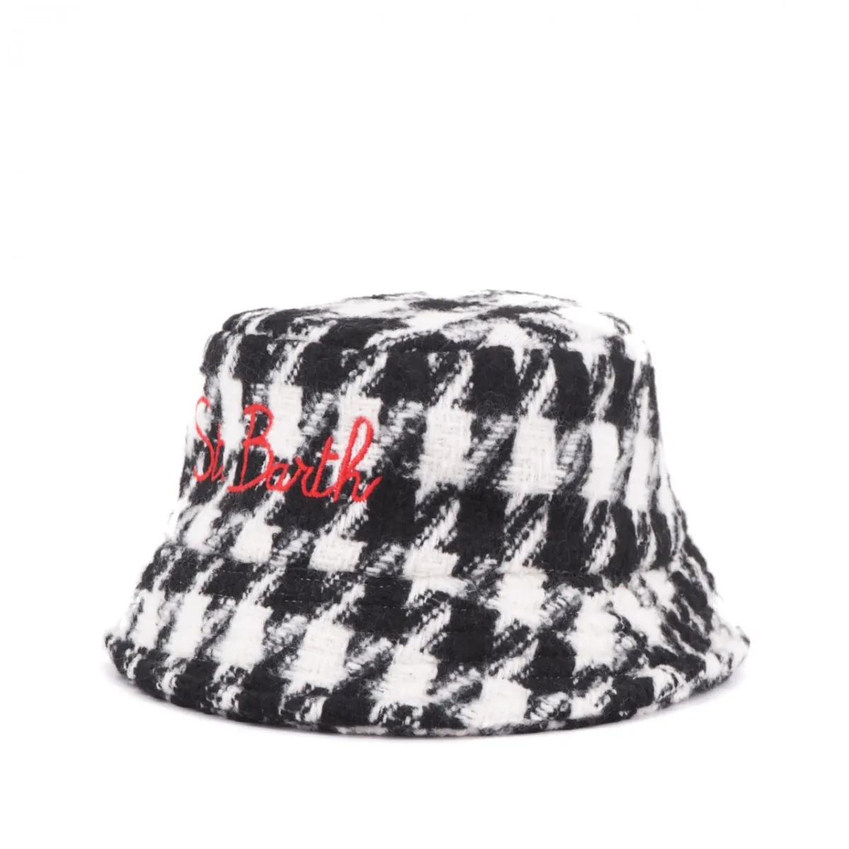 Cappello a pescatora Pied de Poule, Bianco