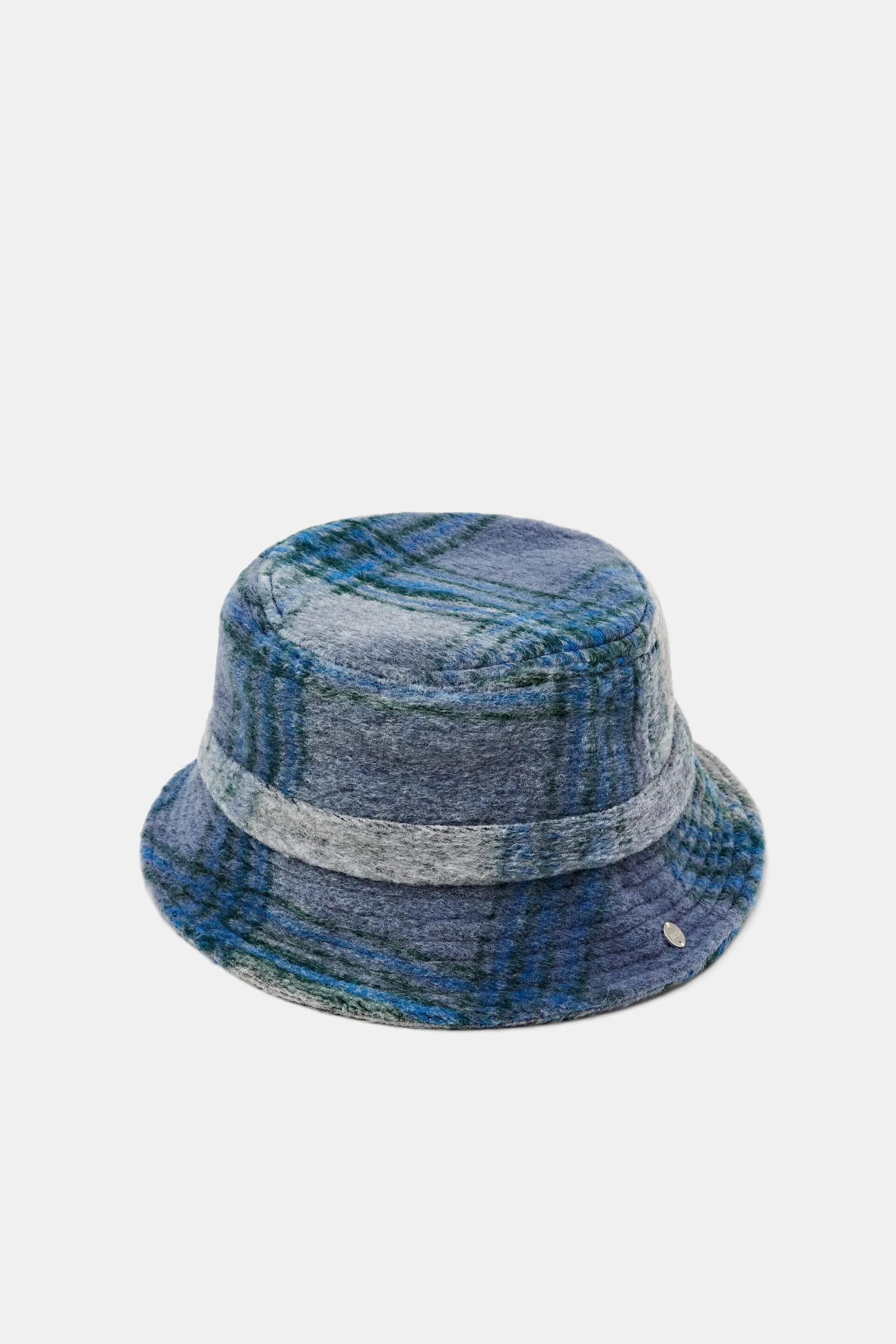 Cappello da pescatore spazzolato a quadri