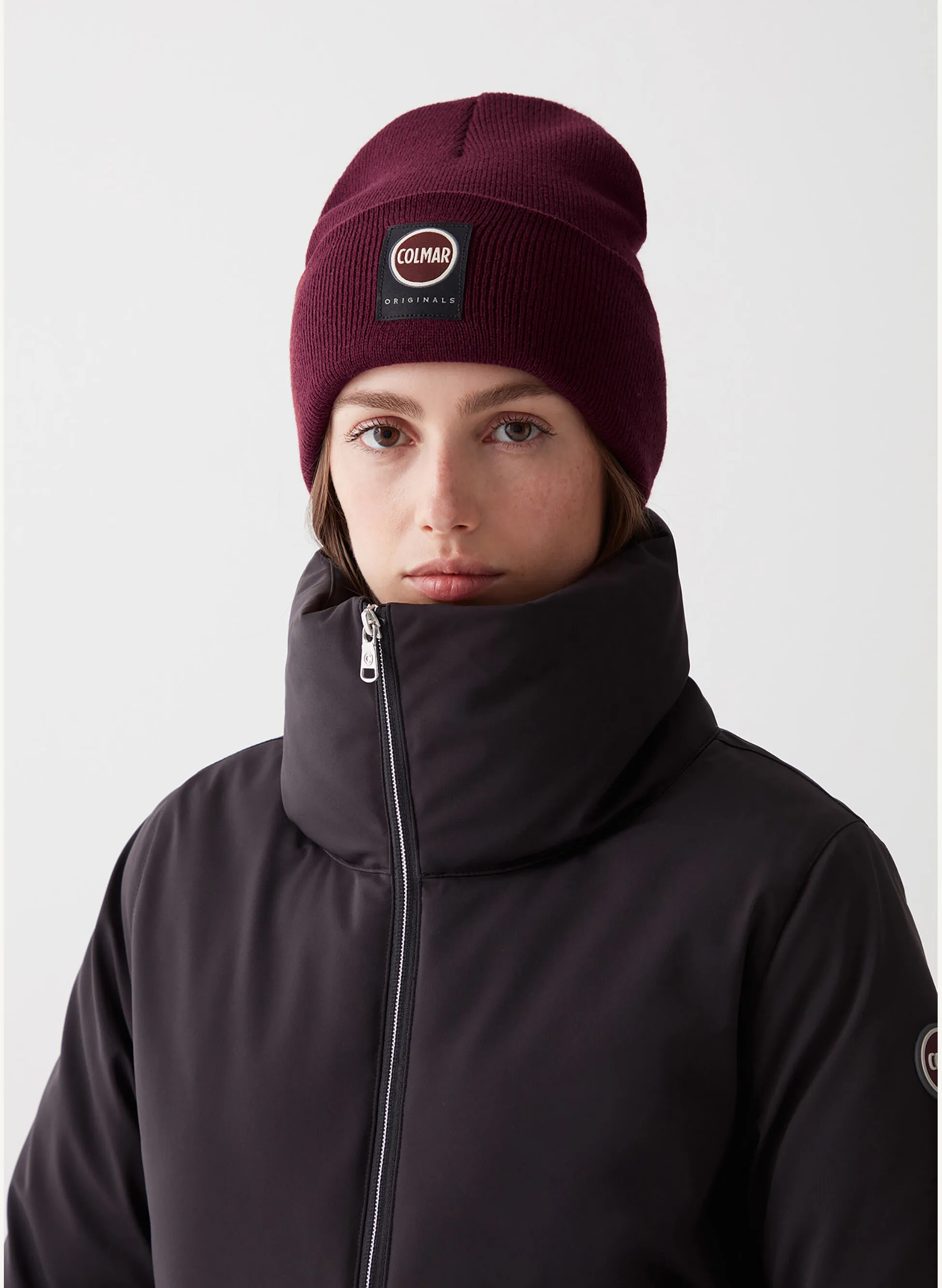 cappello oversize in maglia rasata unisex