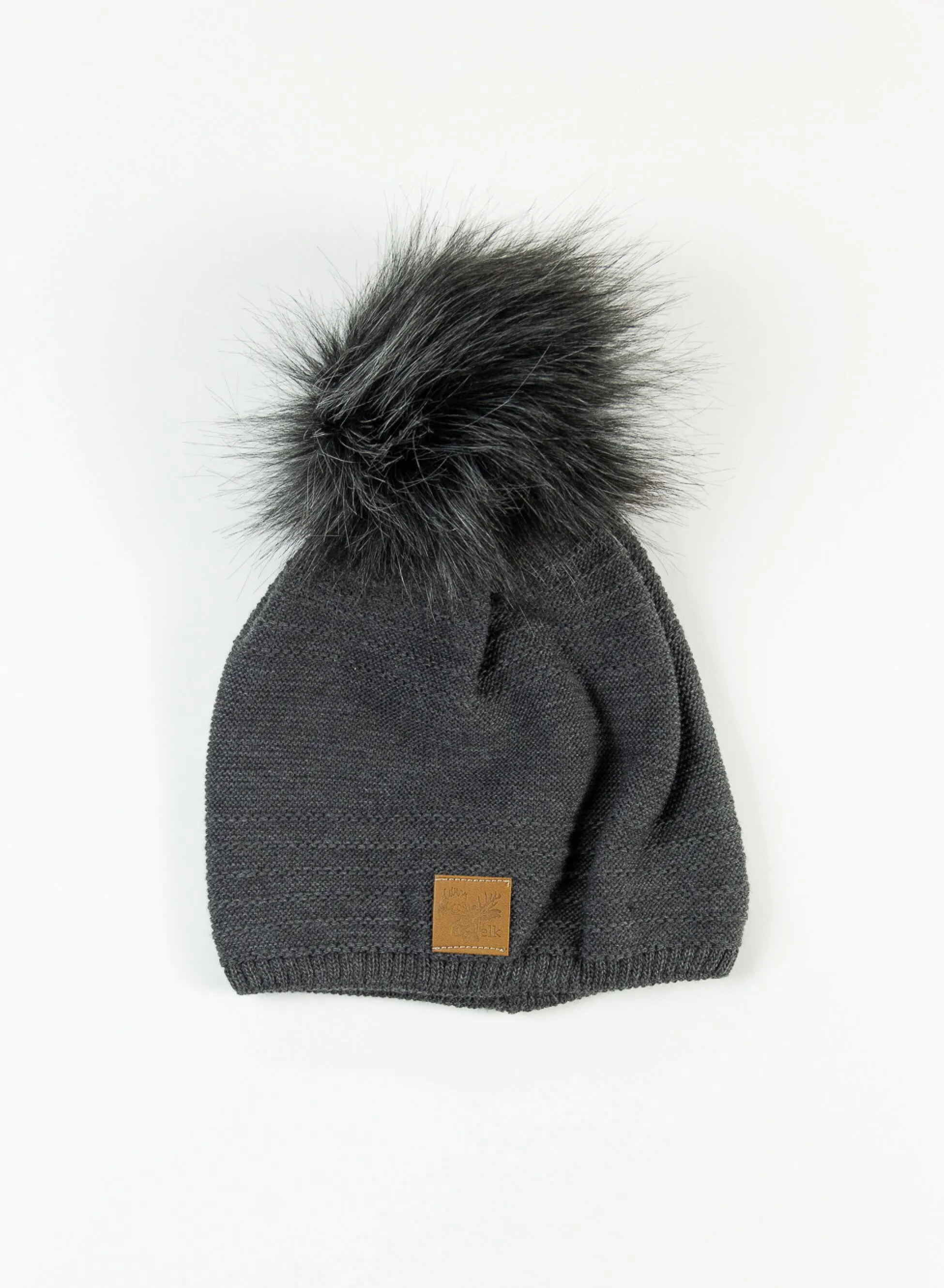 cappello rasato pon pon maglia
