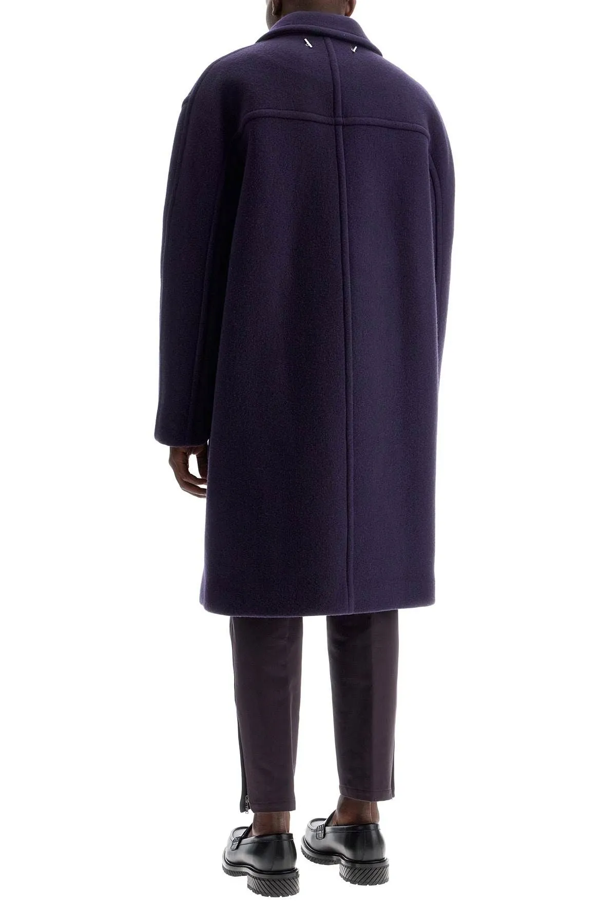 Cappotto di lana pesante a doppio petto di Lanvin