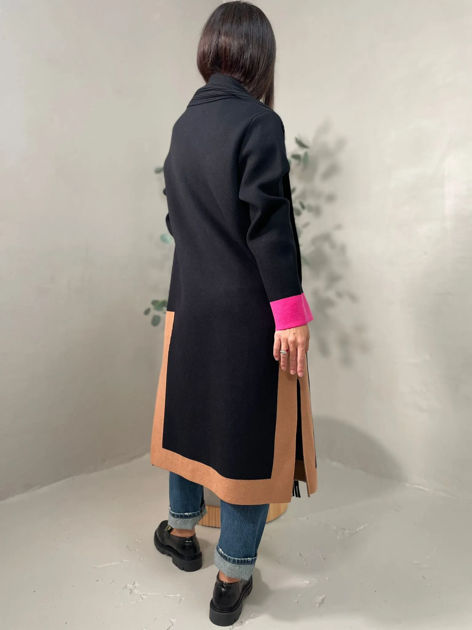 Cappotto Maglia Frangia Vicolo