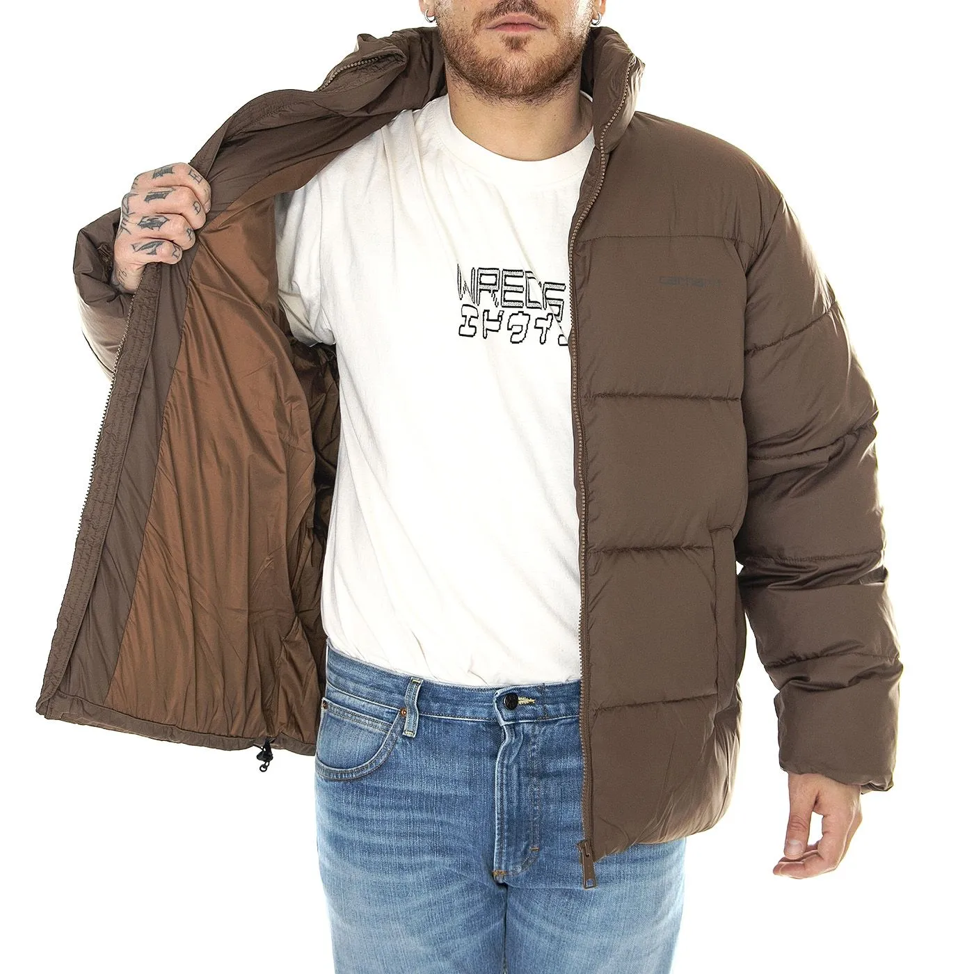 CARHARTT WIP Springfield Jacket Tamarind / Buckeye - Giacca Invernale Uomo Marrone    