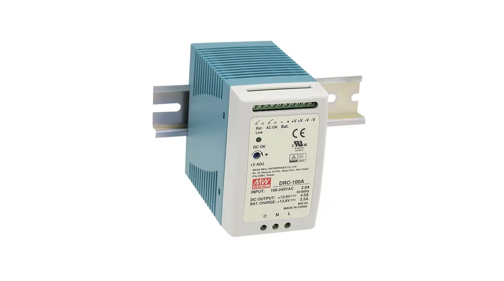 Caricabatterie MEAN WELL, ingresso 264V ca, uscita 13.8V cc, 100W