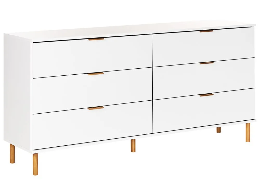 Cassettiera 6 cassetti bianco WALPOLE