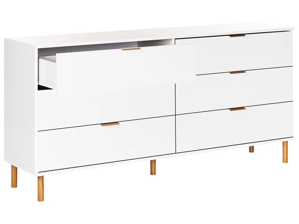 Cassettiera 6 cassetti bianco WALPOLE